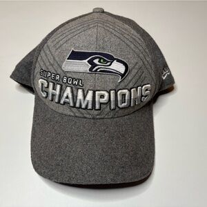 NFL Seattle Seahawks Super Bowl 48 Champions New Era 9Forty Gray Adjustable Hat